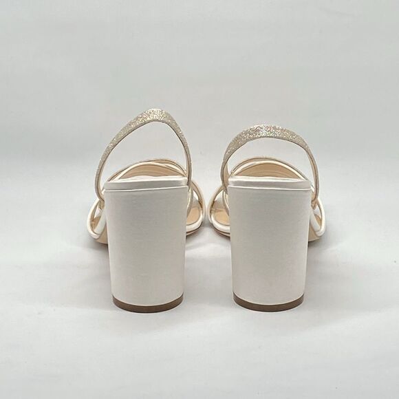 Jimmy Choo Plum Satin & Glitter Slingback Sandals size 39.5 - Picture 8 of 13